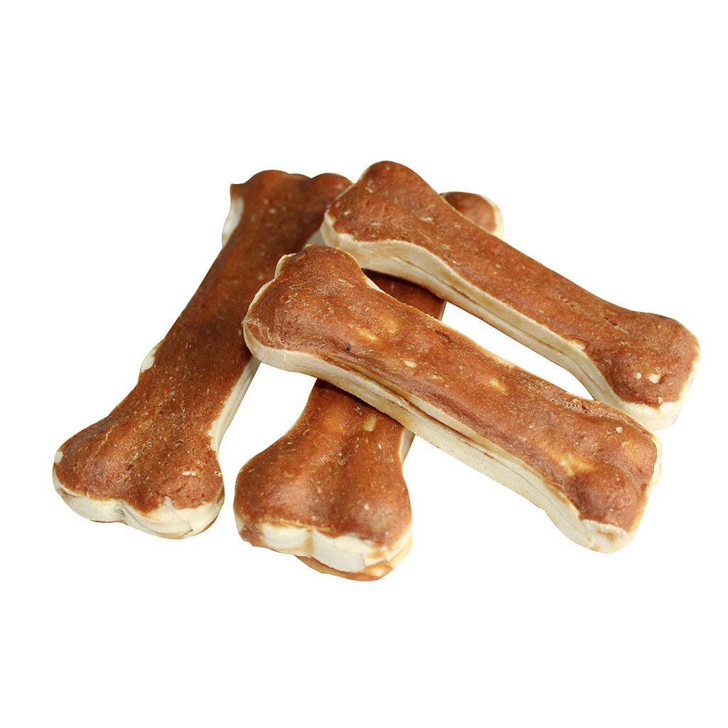 Duck and Beef Rawhide Pressed Bone